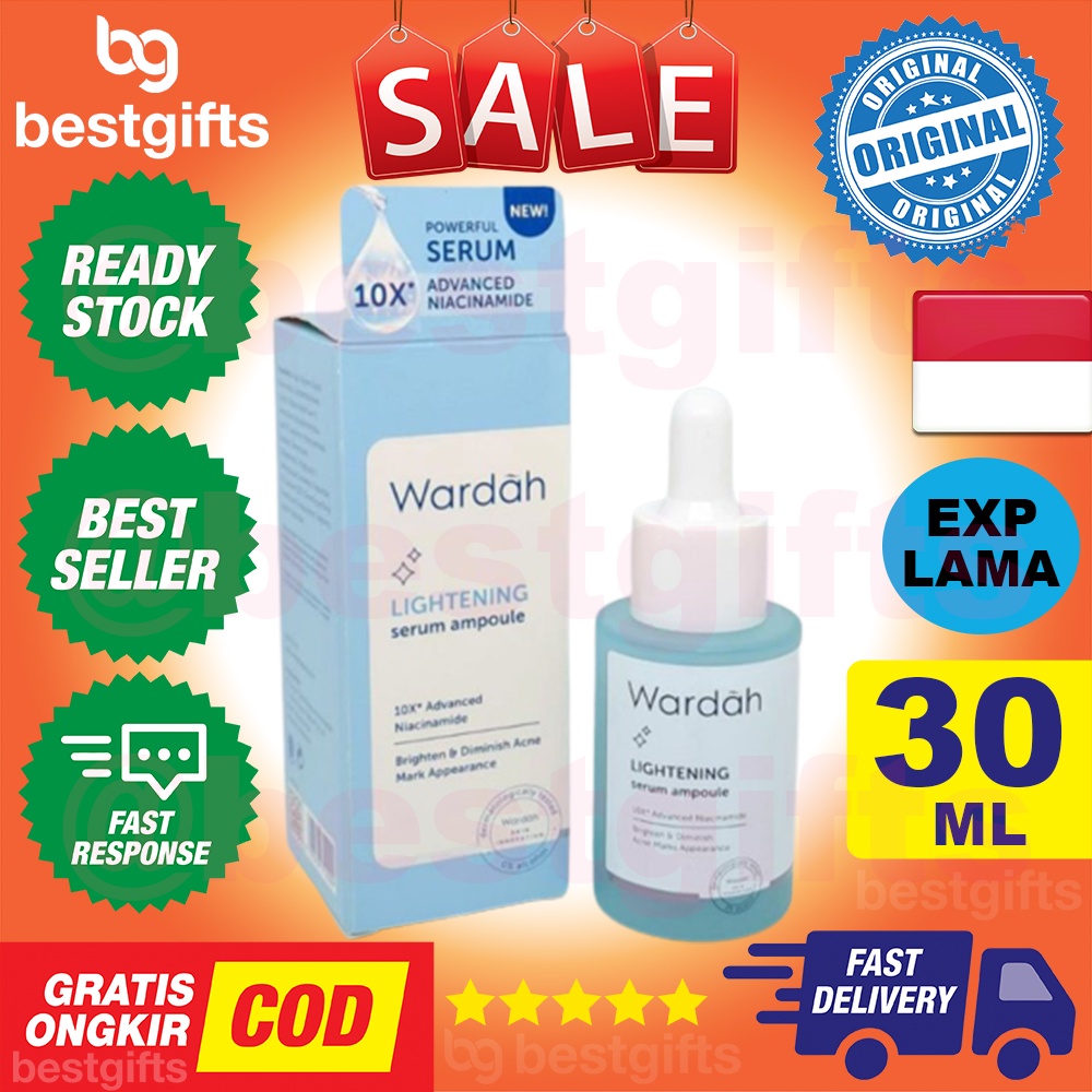 WARDAH LIGHTENING SERUM AMPOULE MENYAMARKAN BEKAS JERAWAT 30 ML