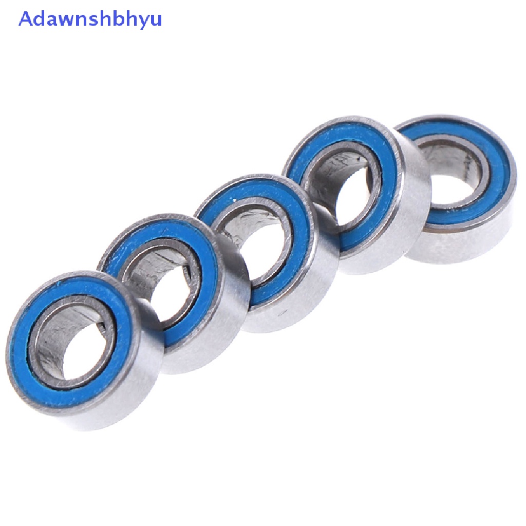 Adhyu 5Pcs Biru 4 * 8 * 3mm MR84RS MR84-2RS 4x8x3mm Karet sealed ball Bearing ID