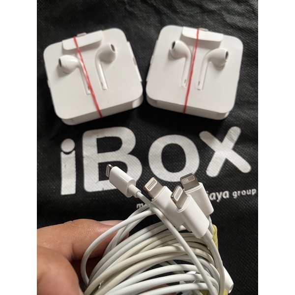 Headset iphone copotan Lightning ori Earphone second