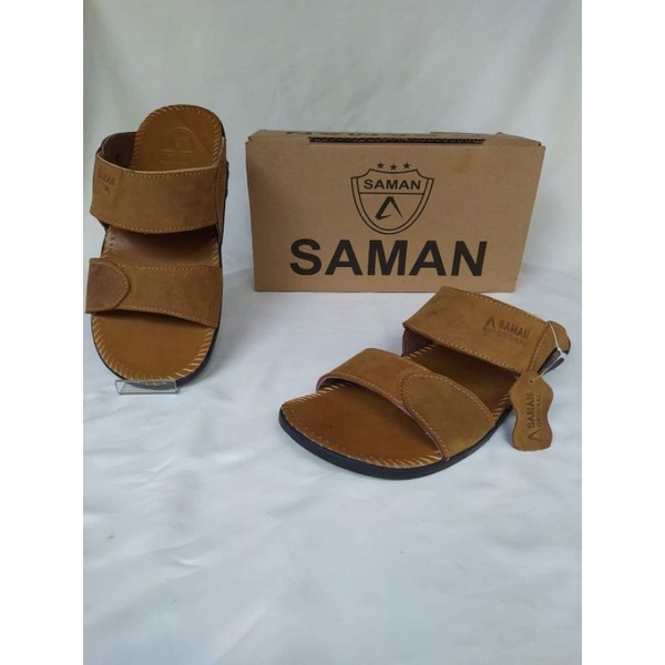 Sandal Kulit Pria Original SAMAN Kode ban 2