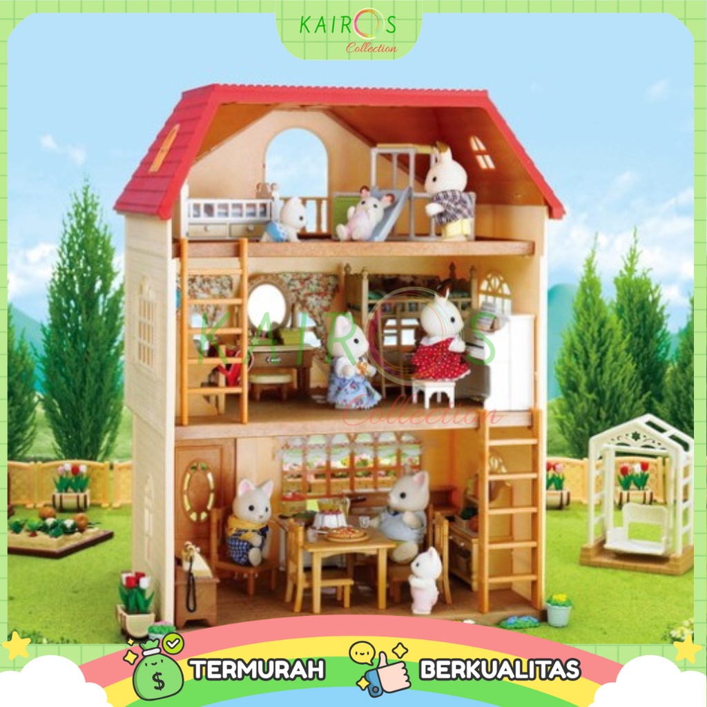 Sylvanian Families 3 Story House Connectable