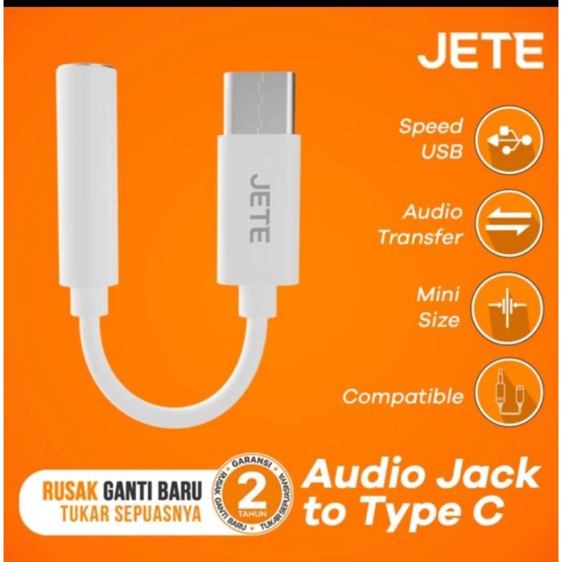 Converter USB Type C to Jack Audio 3.5mm OTG