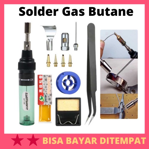 Solder Gas Butane Portable Iron Pen / Solder Solderan Soldering Gas Butane Butan Butana Tanpa Listri