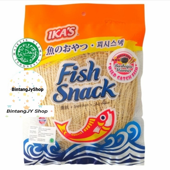 

⭐BISA COD⭐ ika's fish snack 120gr BBQ dan hot spicy - BBQ