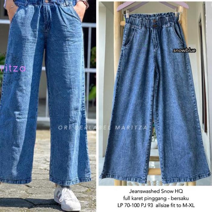 New Kama palazzo #2 / Celana Kulot Jeans Wanita / Celana Kulot Levis