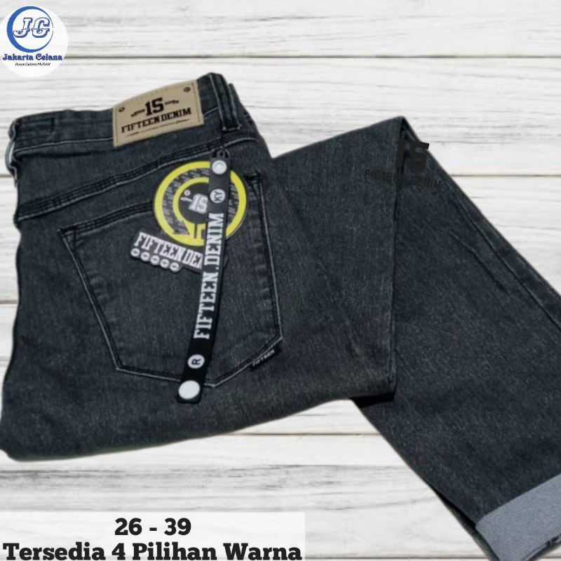 Celana Jeans pria cowo cowok Panjang pensil slimfit skinny (Promo Ramadhan Sale)-2
