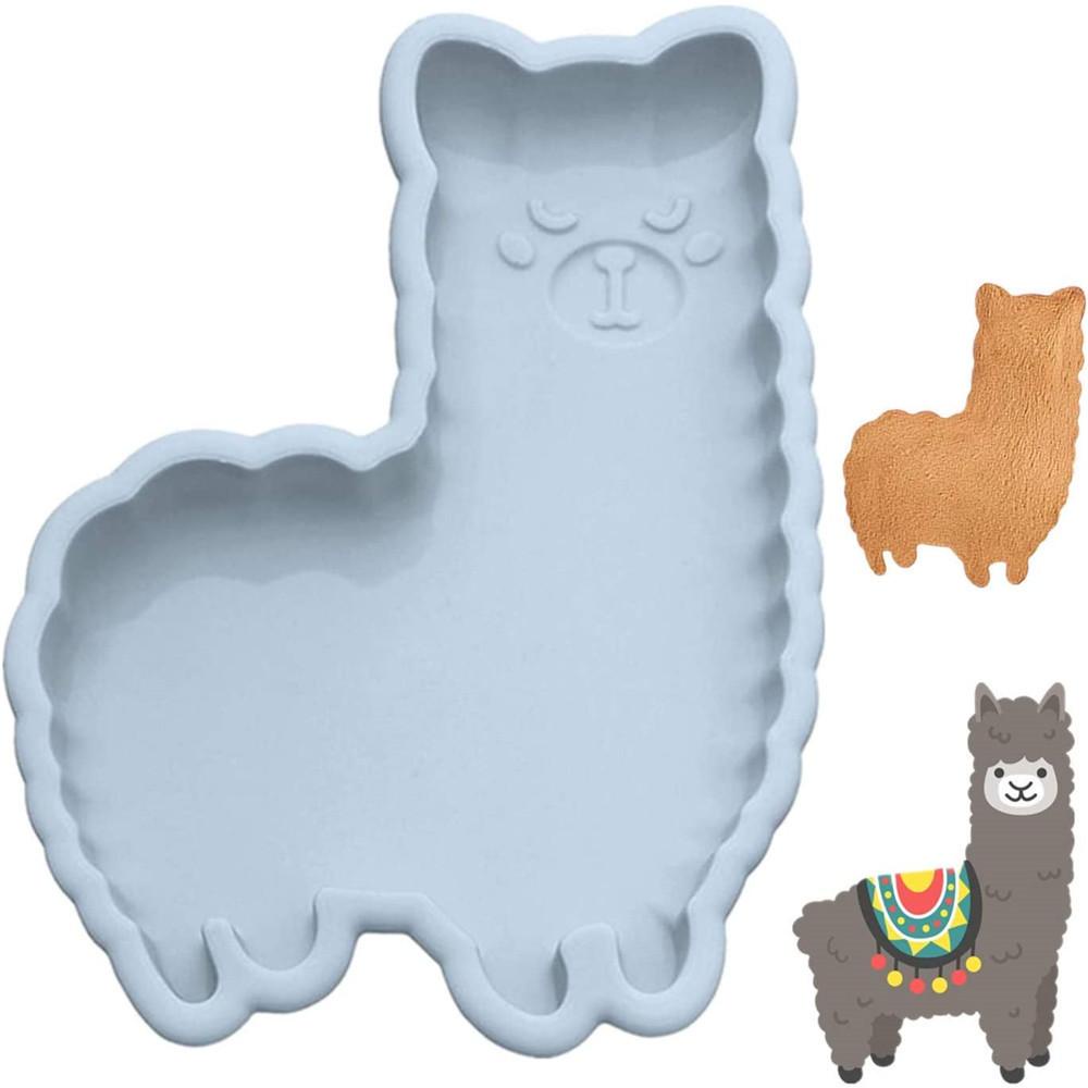 SOLIGHTER Alpaca Shaped Mold Silicone Mould Mousse Cake Easter Mold Alpaca Cake Mold Mousse Cake Mold Bunny Molds for Chocolate