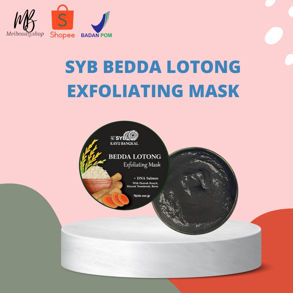 SYB Bedda Lotong - Bedak Lotong Lulur Hitam Pemutih Badan BPOM