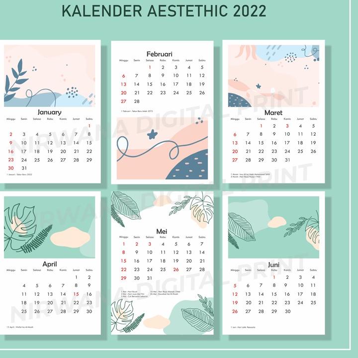 

₮ KALENDER MEJA 2023 AESTHETIC DESAIN FLORAL ぐ