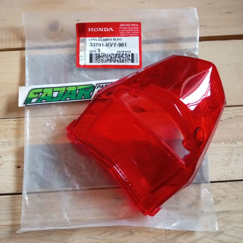 MIKA LAMPU KACA LENSA LAMPU STOP REM BELAKANG BEAT KARBU RATOR ORI GINAL AHM 33701 KVY 961 33701KVY9
