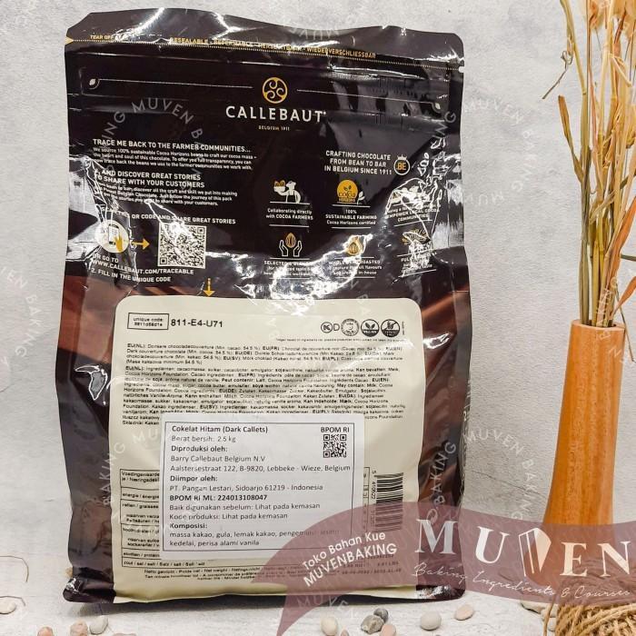 

!!! Barry Callebaut 2,5 Kg Dark Callets 54,5% 811 Finest Ready Stok