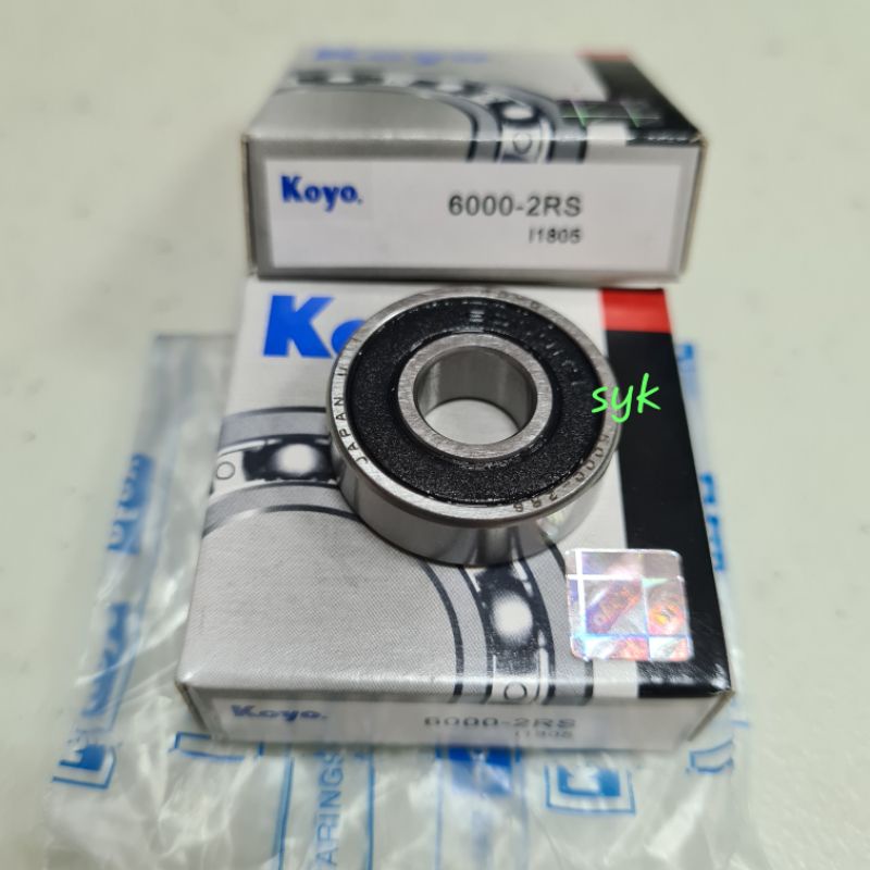 BEARING 6000 2RS KOYO TUTUP KARET