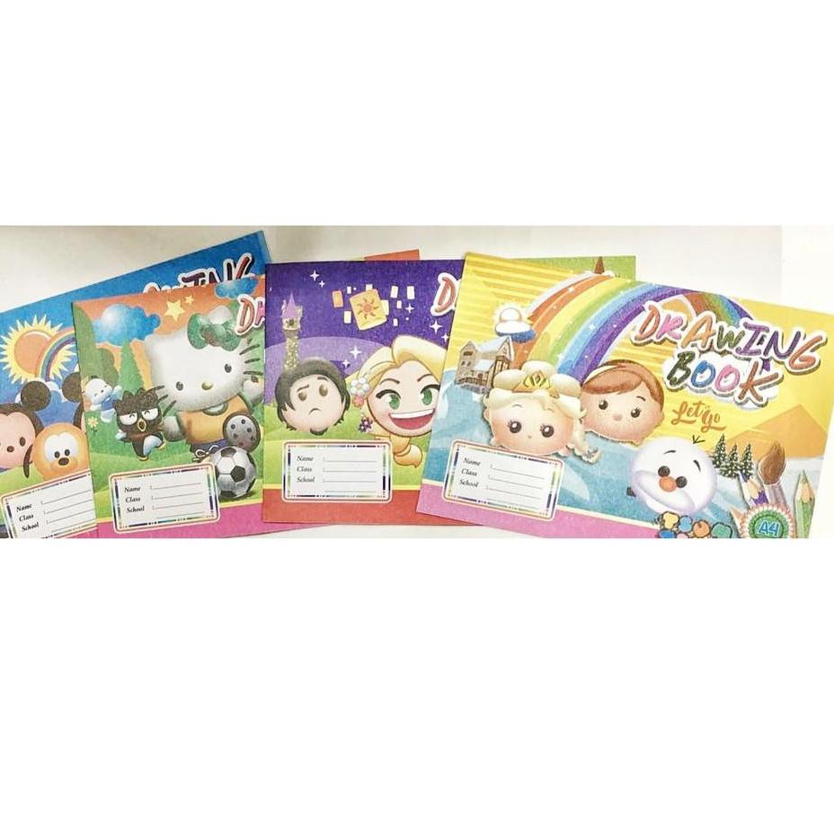 

[PRODUK NNNVQ] [D] (10 pcs) Buku gambar fancy A4 (1 pak isi 10 pcs) NCN