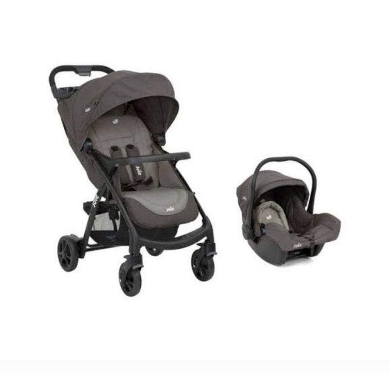 STROLLER JOIE MUZE TS + CAR SEAT 'DARK PEWTER' / STROLLER