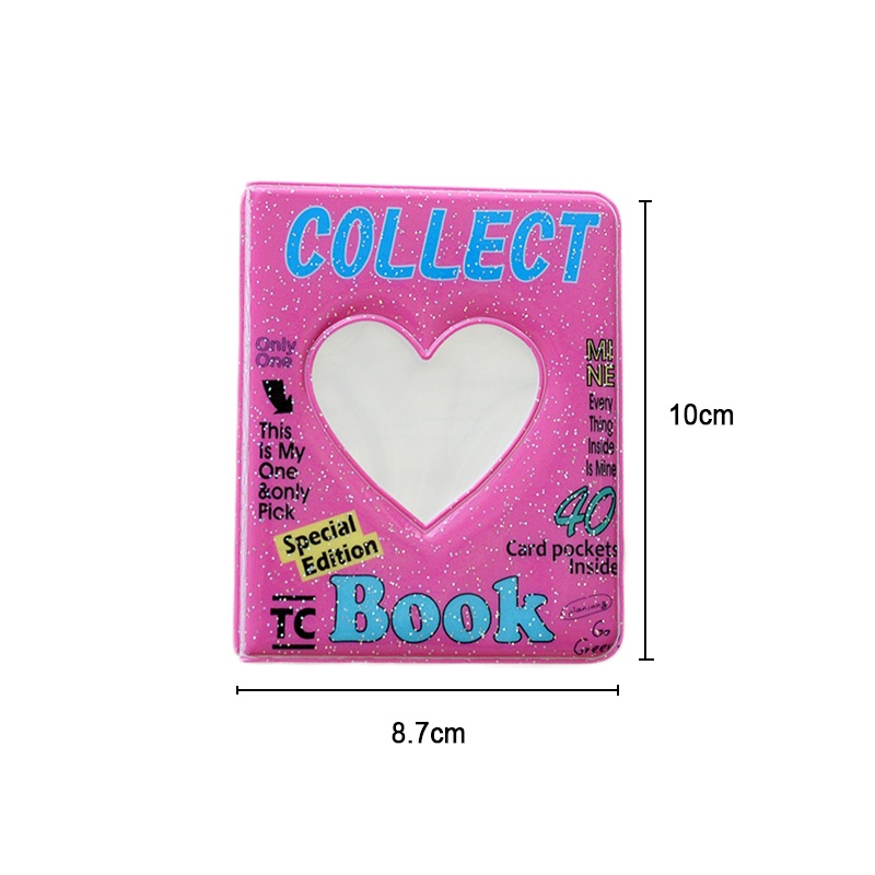 Glitter Photo Album 2r 36Pockets PVC Inner Page Card Storage For Idol Photocard Protection Collection Book