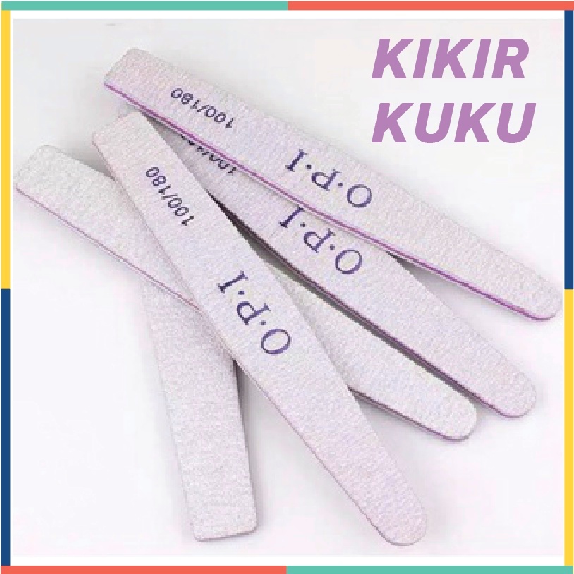 Buffer Sanding Alat Kikir Kuku Nail File Diamond 100/180 Nail O.P.I Nail Grit Pengasah Kuku KU013