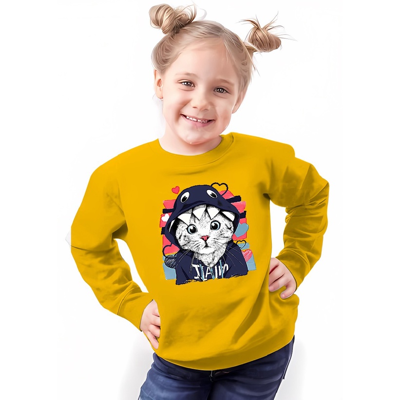 Atasan sweater anak-anak/ Fashion anak-anak cewek/ New Fashion anak-anak perempuan / Pakaian Baju an