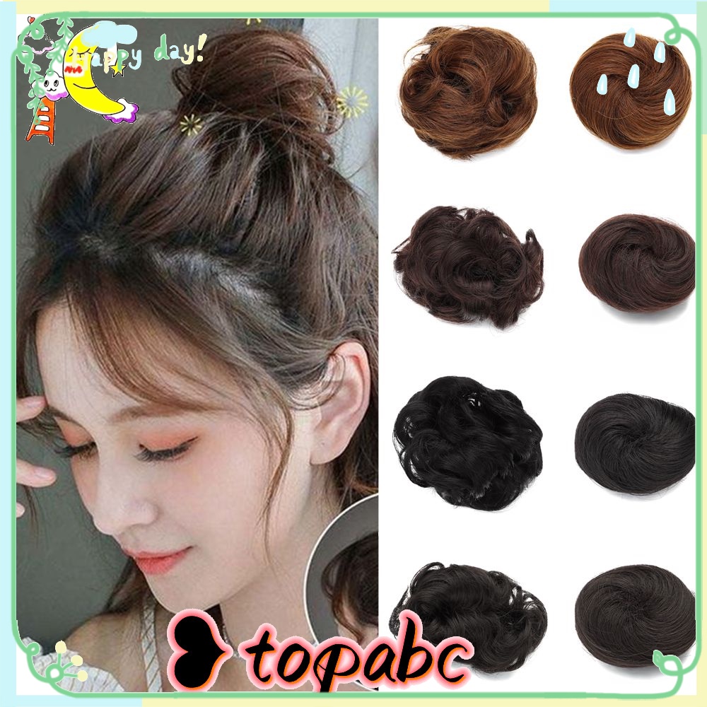 Klip Rambut Palsu TOP Mode Berbulu Suhu Tinggi Wire Bud Hair Ring