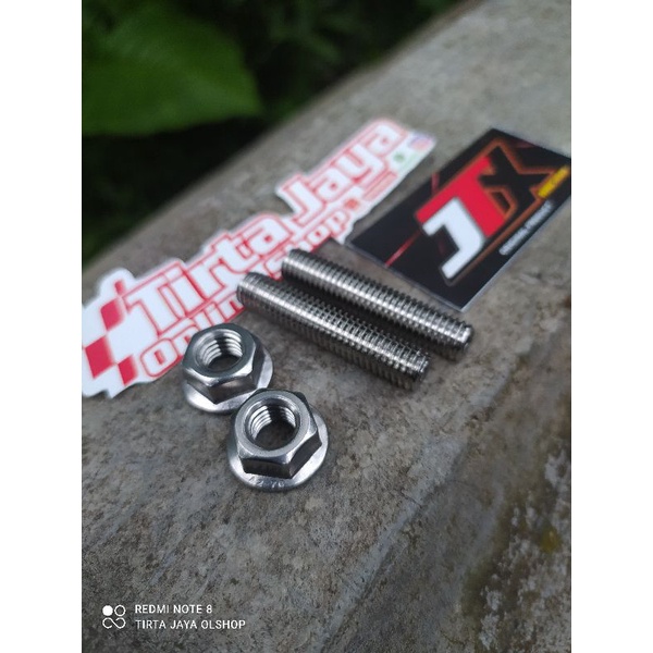 baut L tanam stainless knalpot yamaha rxking force 1 fizr fiz