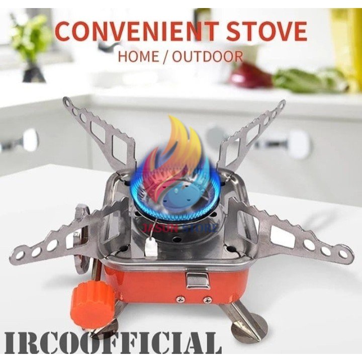 BISA COD! Kompor Gunung / Kompor Portable / Kompor Pendaki  - Windproof Gas Kaleng Hi-Cook Stove