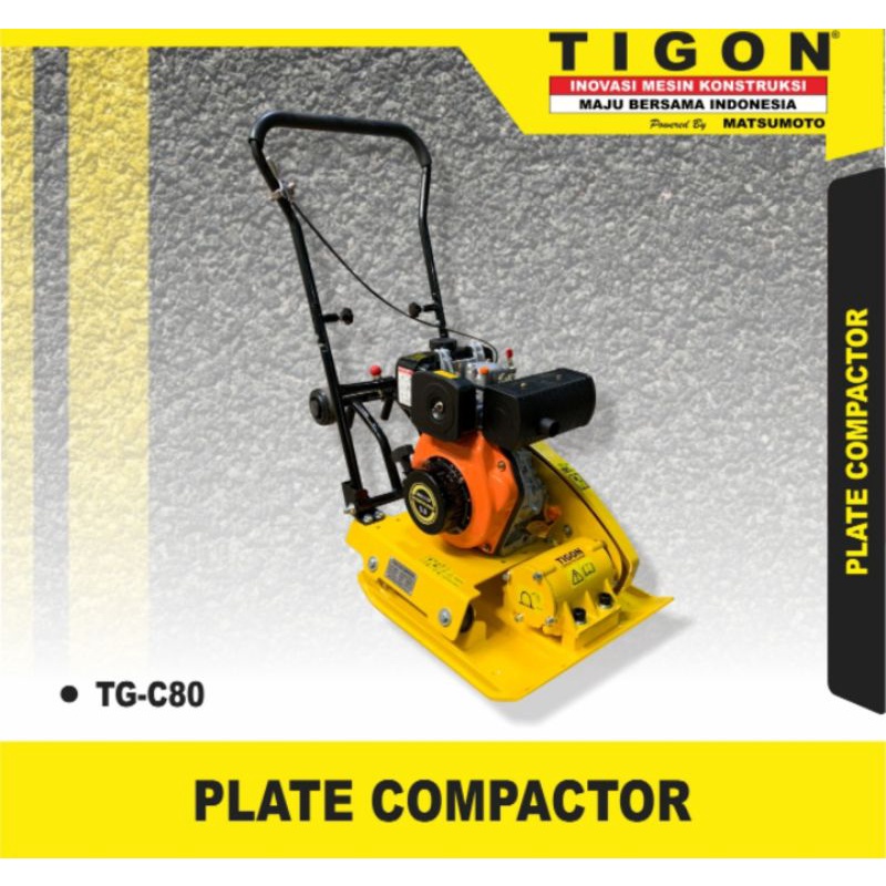 STAMPER KODOK TIGON TGC-80 MESIN DIESEL MDX 170 PLATE COMPACTOR