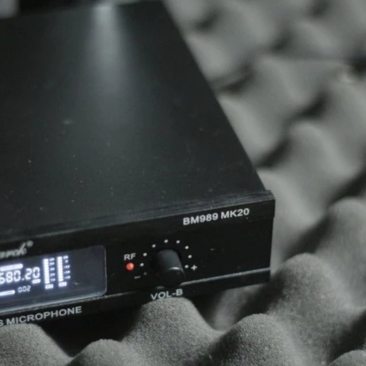 Mic wireless bismarck bm989 mk20 microphone handheld bm 989 mk-20
