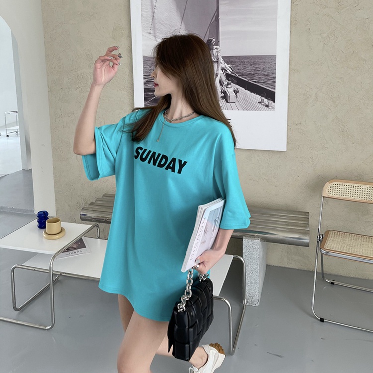 Kaos Katun Oversize T-shirt  Lengan Pendek Unisex (Sunday)