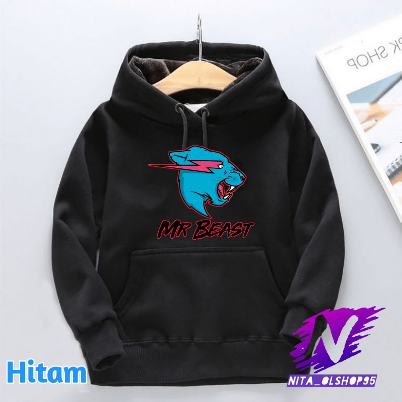 jaket hoodie anak mr beast youtuber no1