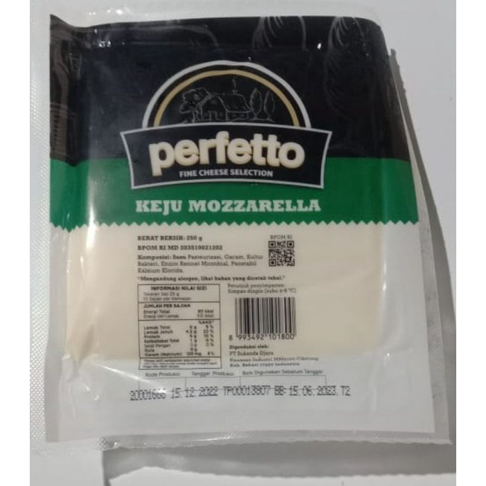 

perfetto mozzrella 250 gr