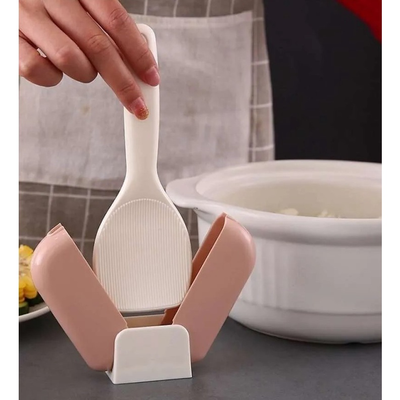 Tempat Centong Nasi Dengan Tutup Otamatis - Sendok Nasi nutup otomatis - YS SHop