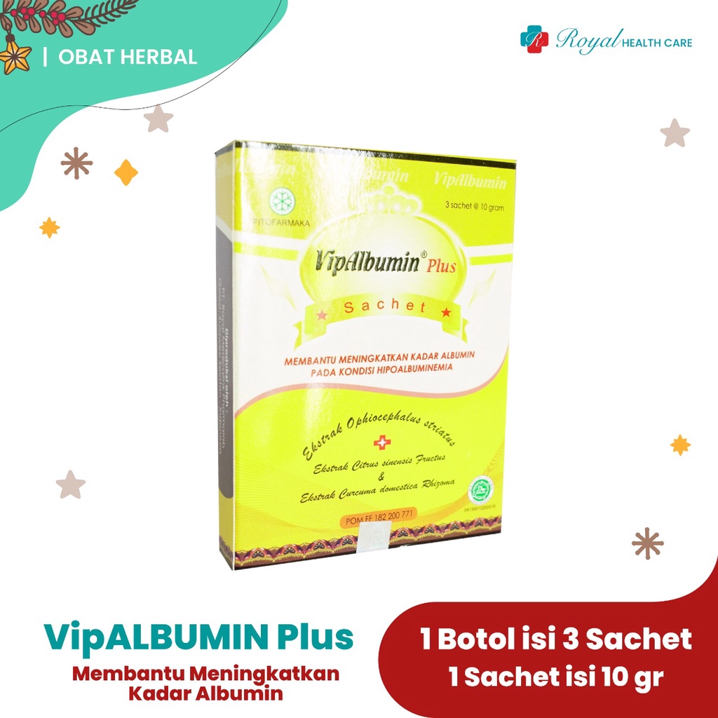 VIPALBUMIN PLUS SACHET 10GR Meningkatkan Kadar Albumin pd Hipoalbumin