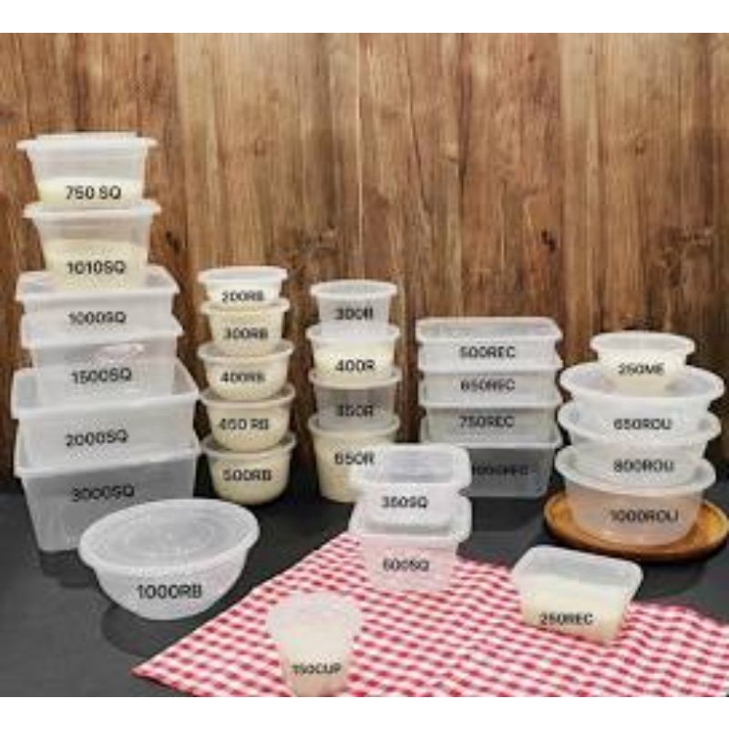 DM - Kotak Makan Plastik / Thinwall / Food Container - DM/KlIRR - PACK