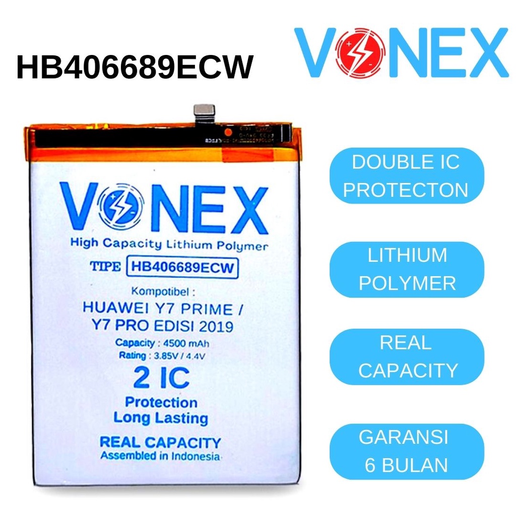 HB406689ECW Huawei Y7 Prime / Y7 Pro Edisi 2019 Batre Batrai