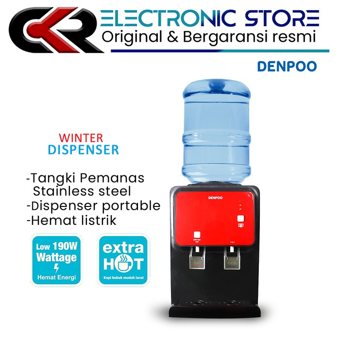 {OkaStore} Dispenser Galon Atas Denpoo Winter  Panas dan Dingin  Berkualitas