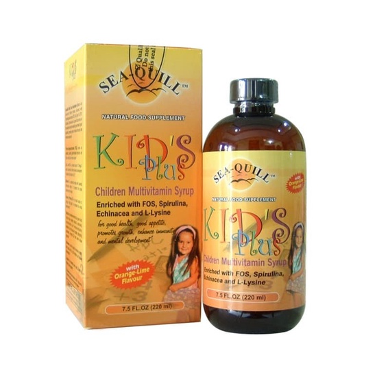SEA-QUILL KIDS PLUS MULTIVITAMIN ANAK SUSAH MAKAN-IMUN ANAK-Isi 220ML