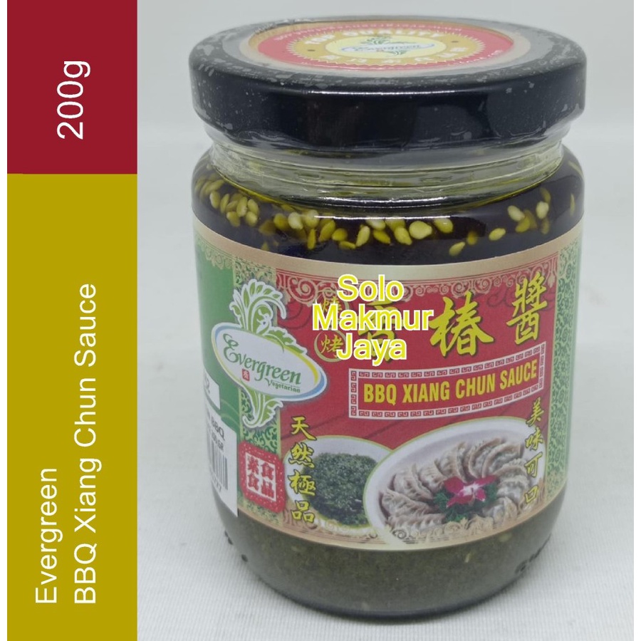 Evergreen BBQ Xiang Chun Sauce 200g 200 gr Siang Cun Vegan