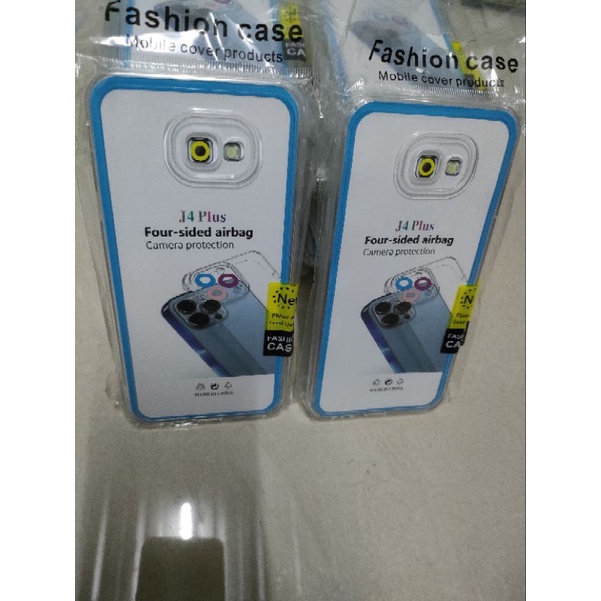 Softcase Samsung J4 Plus Silikon Casing Case Bening Transparan Pelindung Pro Camera