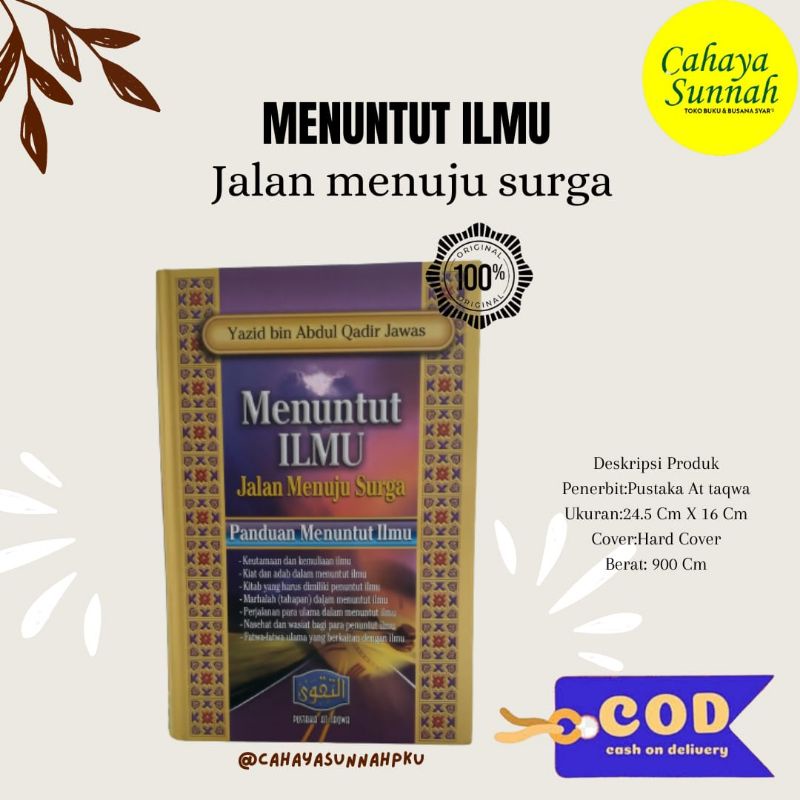 Menuntut Imu Jalan Menuju Surga (Pustaka At Taqwa)