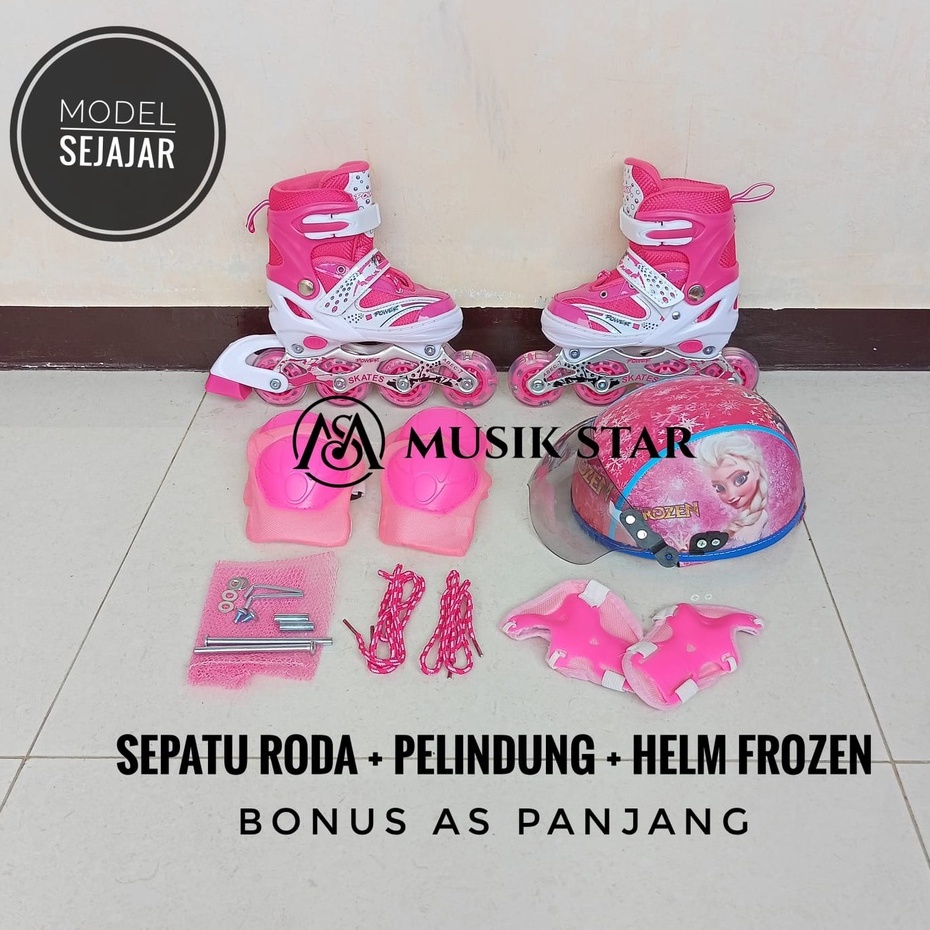 Sepatu roda FULLSET helm dan deker inline skate bajaj dan model mobil