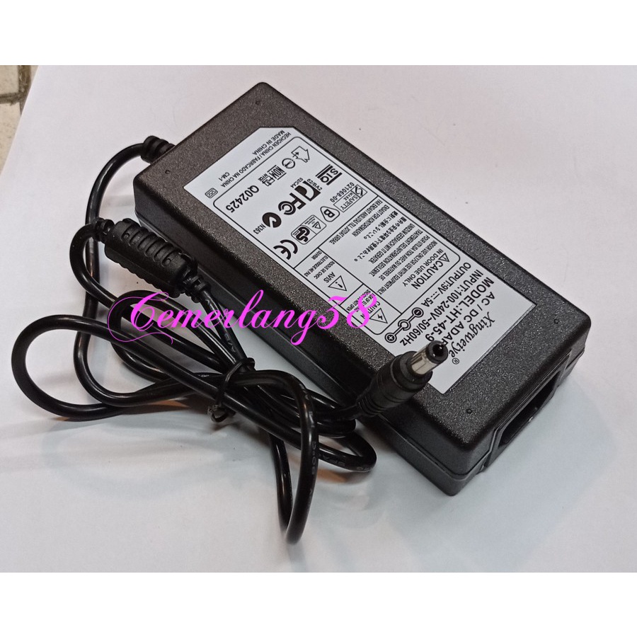 AC to DC 9V 5A Switching Adaptor / Power Supply Plastik 5A 9V