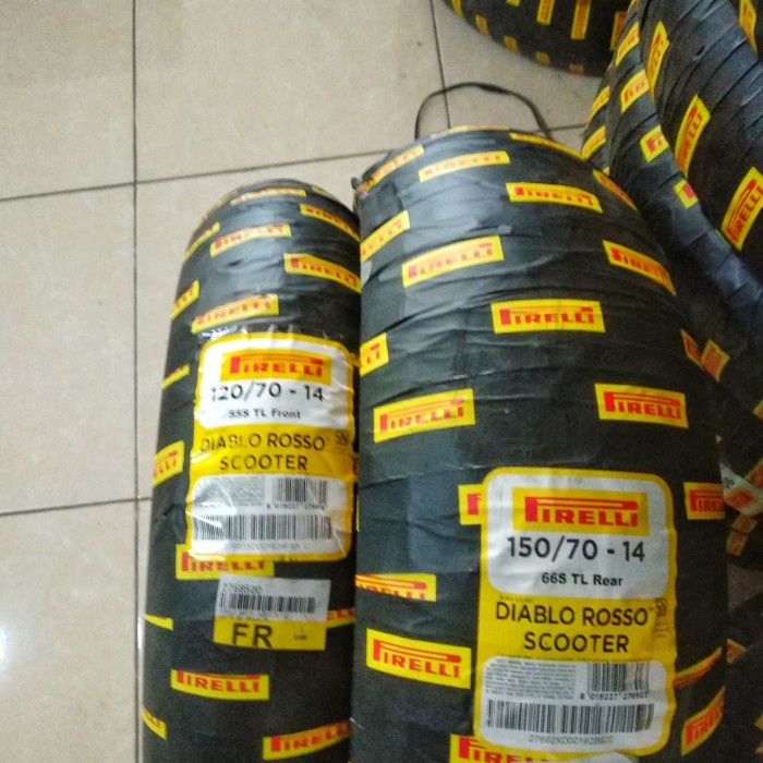 Paket Ban Pirelli Diablo Rosso Scooter For Yamaha Aerox