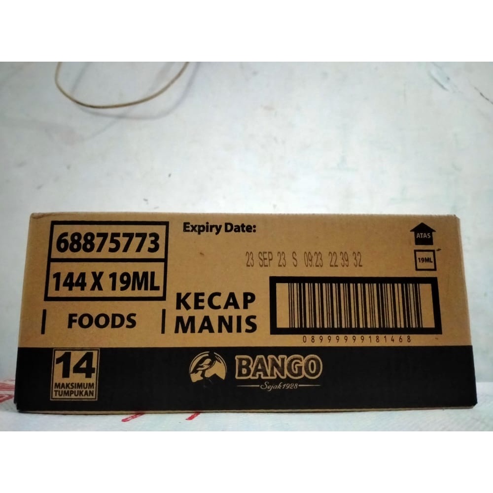 [Dus] Kecap Manis cap Bango 144 packs x 18ml - BNG30