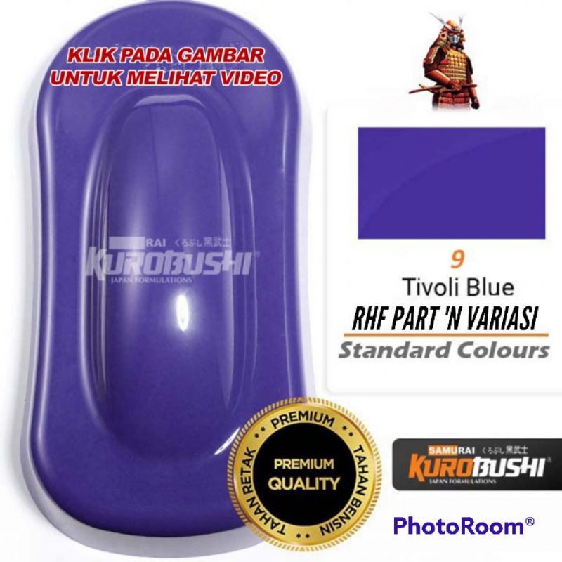 CAT SEMPROT SAMURAI PAINT TIVOLI BLUE 9 BIRU TUA  BIRU PERSIB / PYLOX BIRU TUA