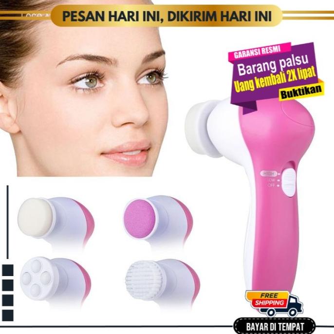 TERBARU ALAT PEMBERSIH PIJAT MUKA ELEKTRIK LUMISPA FACIAL CARE 5 IN 1 ORIGINAL