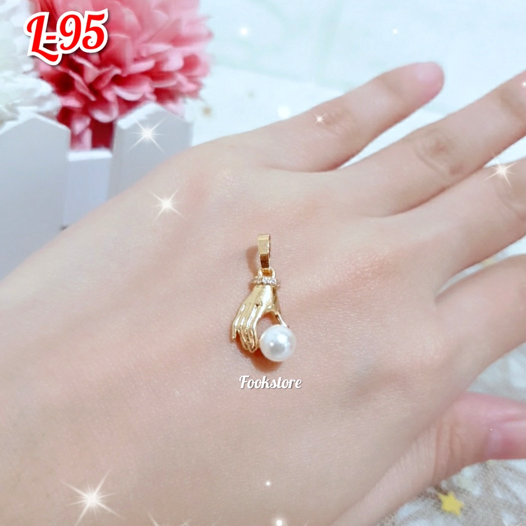 LIONTIN KALUNG PERMATA WANITA TERBARU/ANTI ALERGI/AKSESORIS FASHION