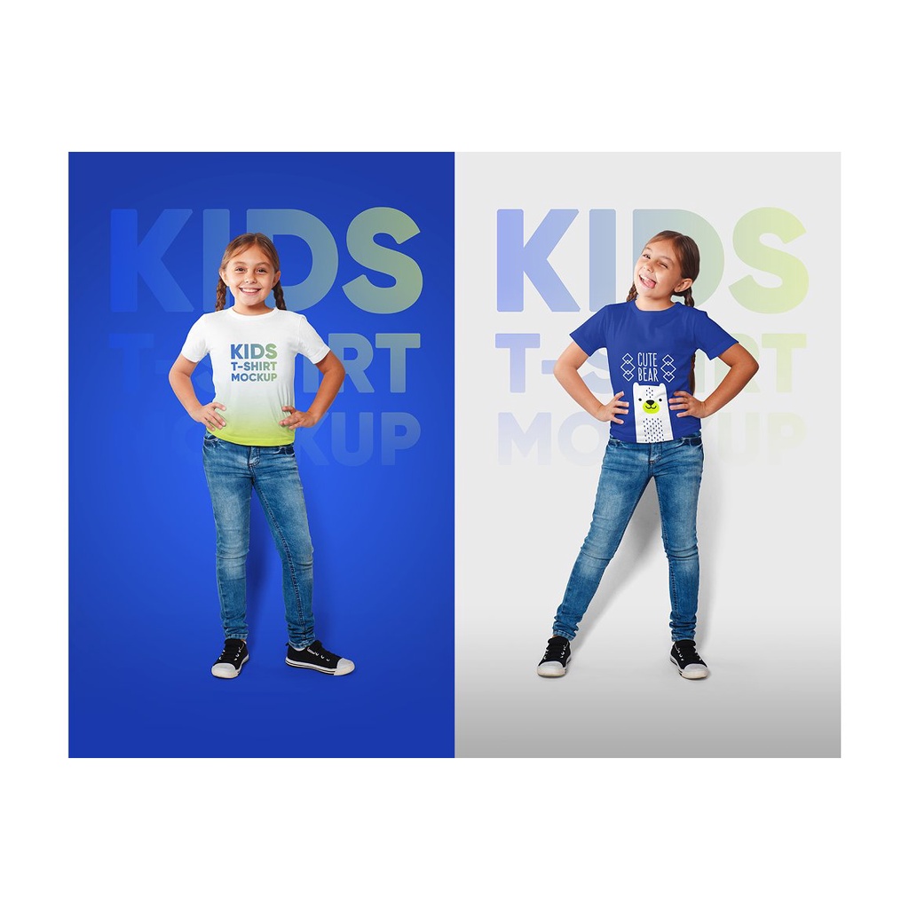Kids Girl T-Shirt Mockups Vol2 Part 2