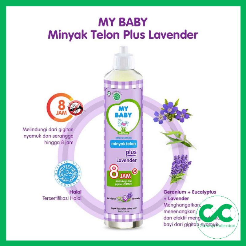 Cileunyi Collection Minyak Telon Plus My Baby 150 ml Eucalyptus dan Lavender Besar Rekomendasi Bayi Tellon MayBaby Oil Anti Nyamuk 8 Jam Wangi Bunga Eukaliptus Citronellae Lavendulae Tahan Lama untuk Anak Balita Termurah Promo Bandung