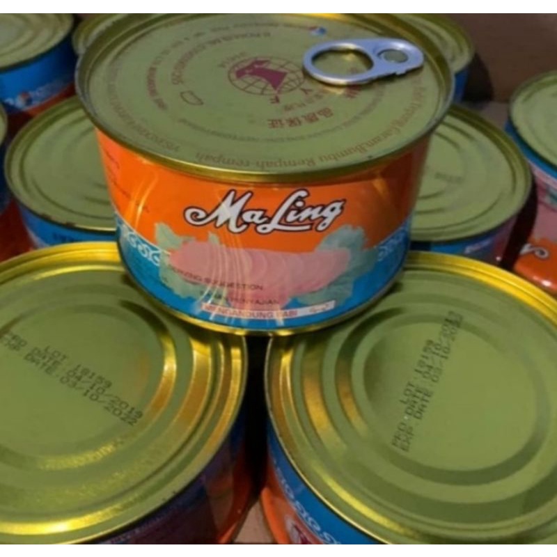 

Ma Ling Canned pork /Daging babi maling luncheon meat 397gr