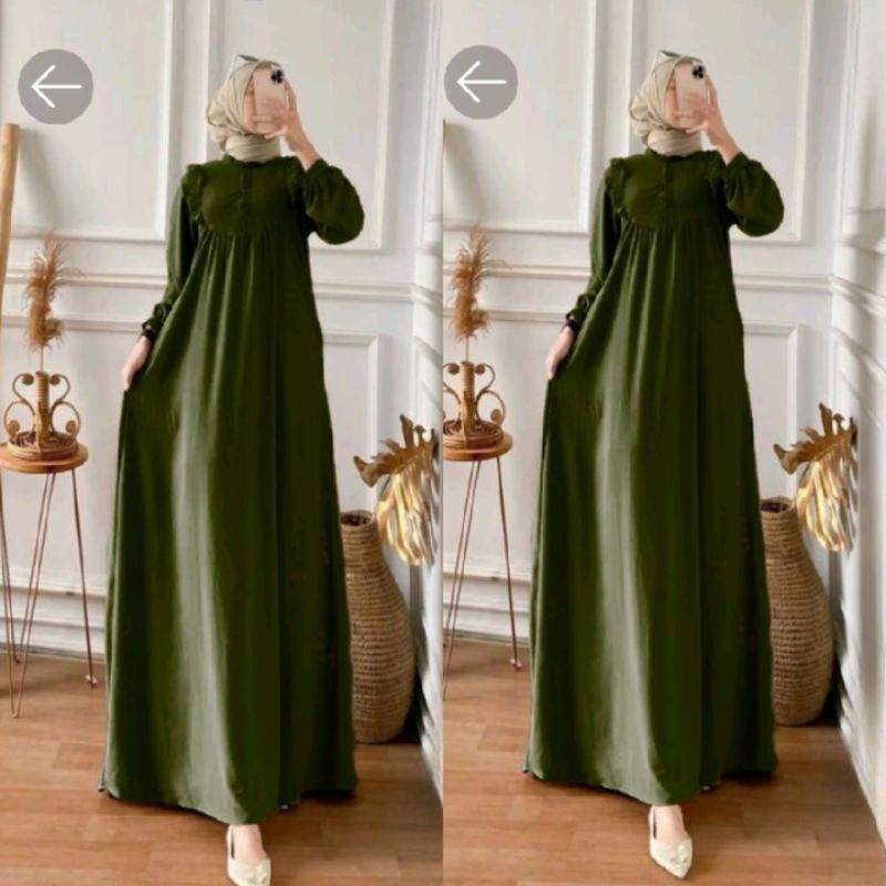 DELINA MAXI DRESS CRINKEL