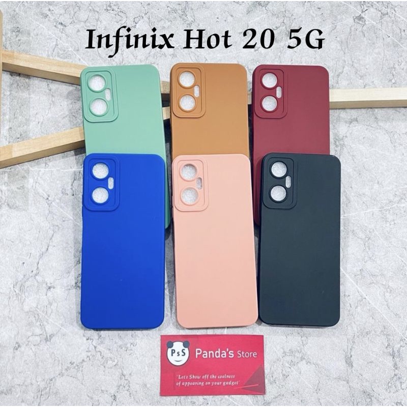 Softcase Pro Camera Infinix Hot 20 5G Candy Case Full Color 3D Silikon TPU